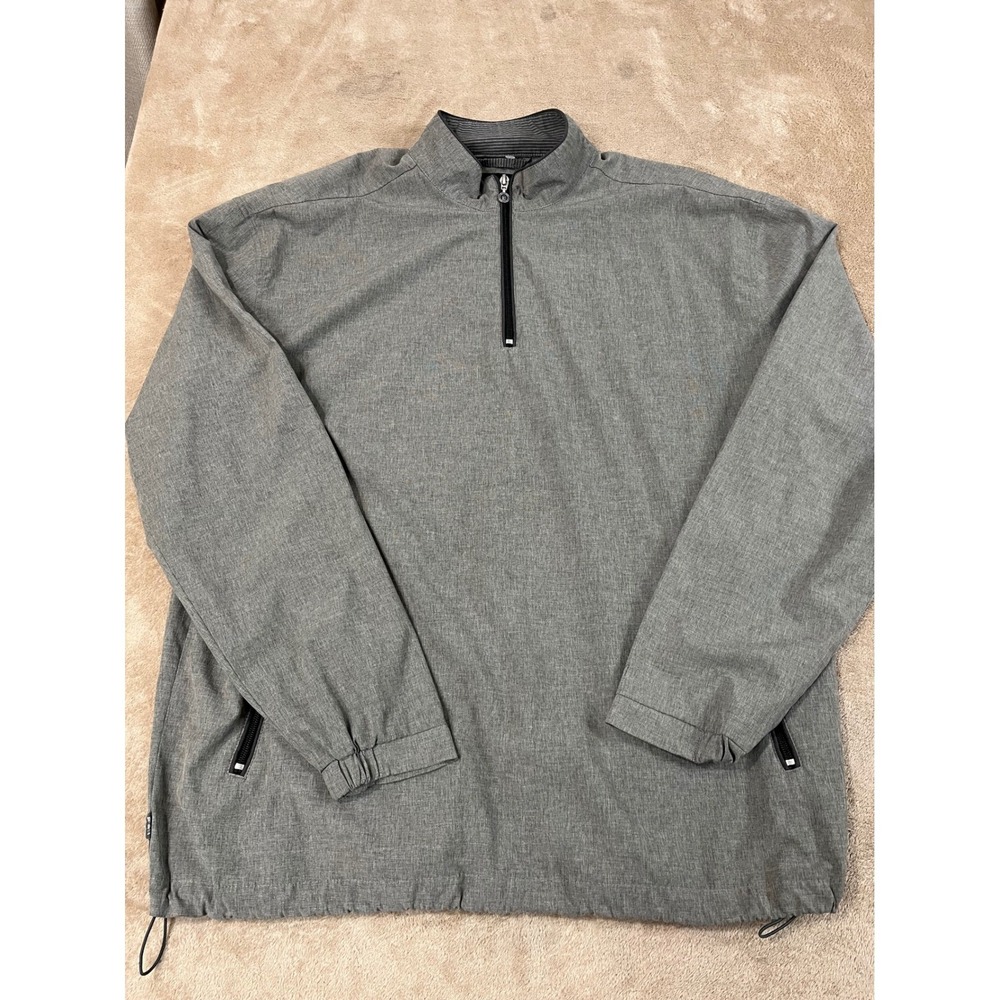 Linksoul Morris Windbreaker Jacket Men's XL Gray Polyester Cotton L/S EUC